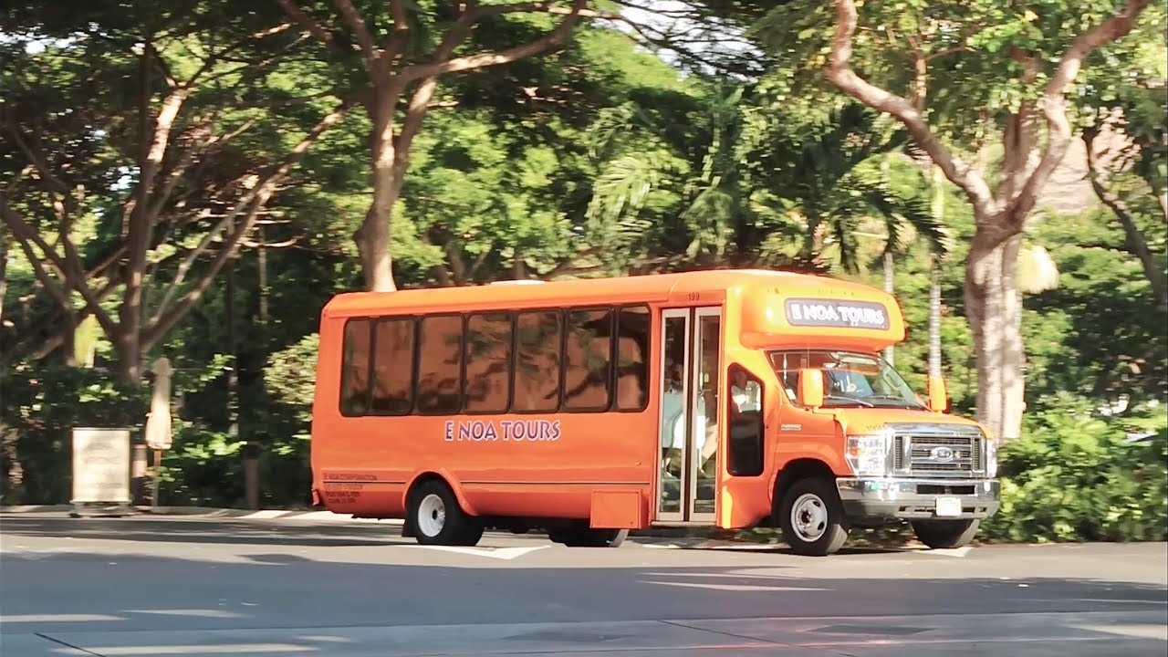 Taking A Hawaii Bus & Walking Tour Of Honolulu Sites - Pearl Harbor / USS Missouri Ship & Downtown