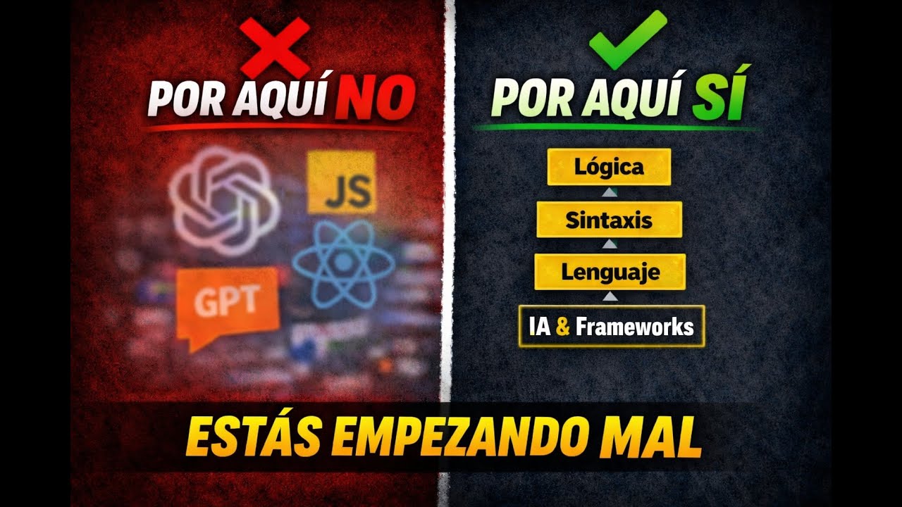 🧠 Estás intentando aprender a programar MAL (y la IA no te va a salvar) - Programación en español