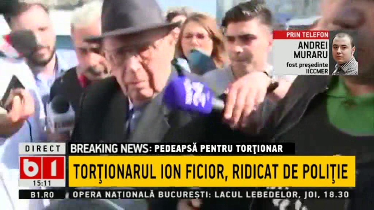 Torționarul Ioan Ficior a fost ridicat de poliție de la locuința sa și dus la Penitenciarul Rahova