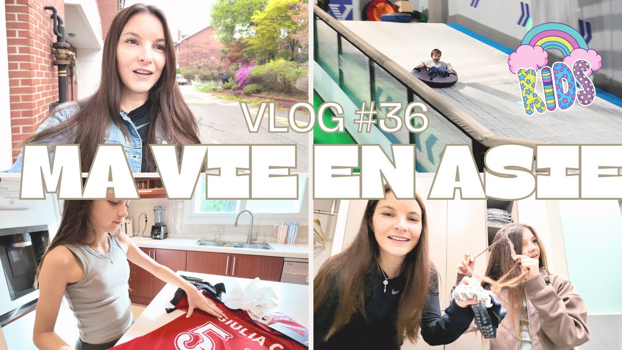 JOURNÉE À SÉOUL AVEC LES ENFANTS : CAFÉ+ INDOOR PARK + UNIFORME DE VOLLEY . MA VIE EN ASIE #36