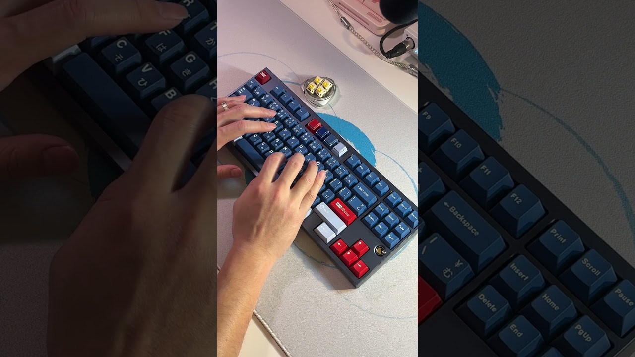 Never Expected These To Sound This Poppy - Keygeek M3 Linear Switch  #linearswitches #thockykeyboard