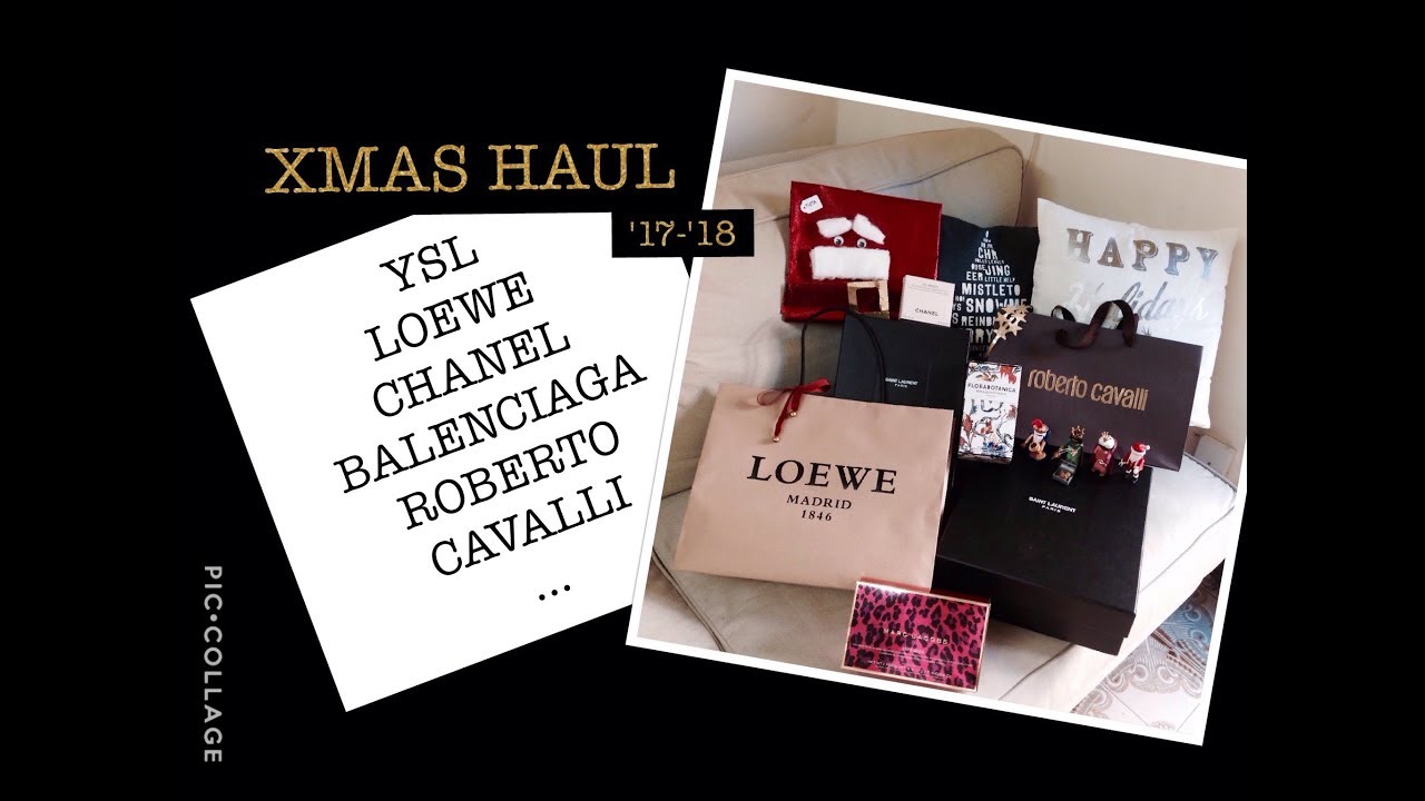 ⭐️XMAS '17 haul YSL Chanel LOEWE Balenciaga ROBERTO CAVALLI Marc Jacobs | MARIA BALANZA