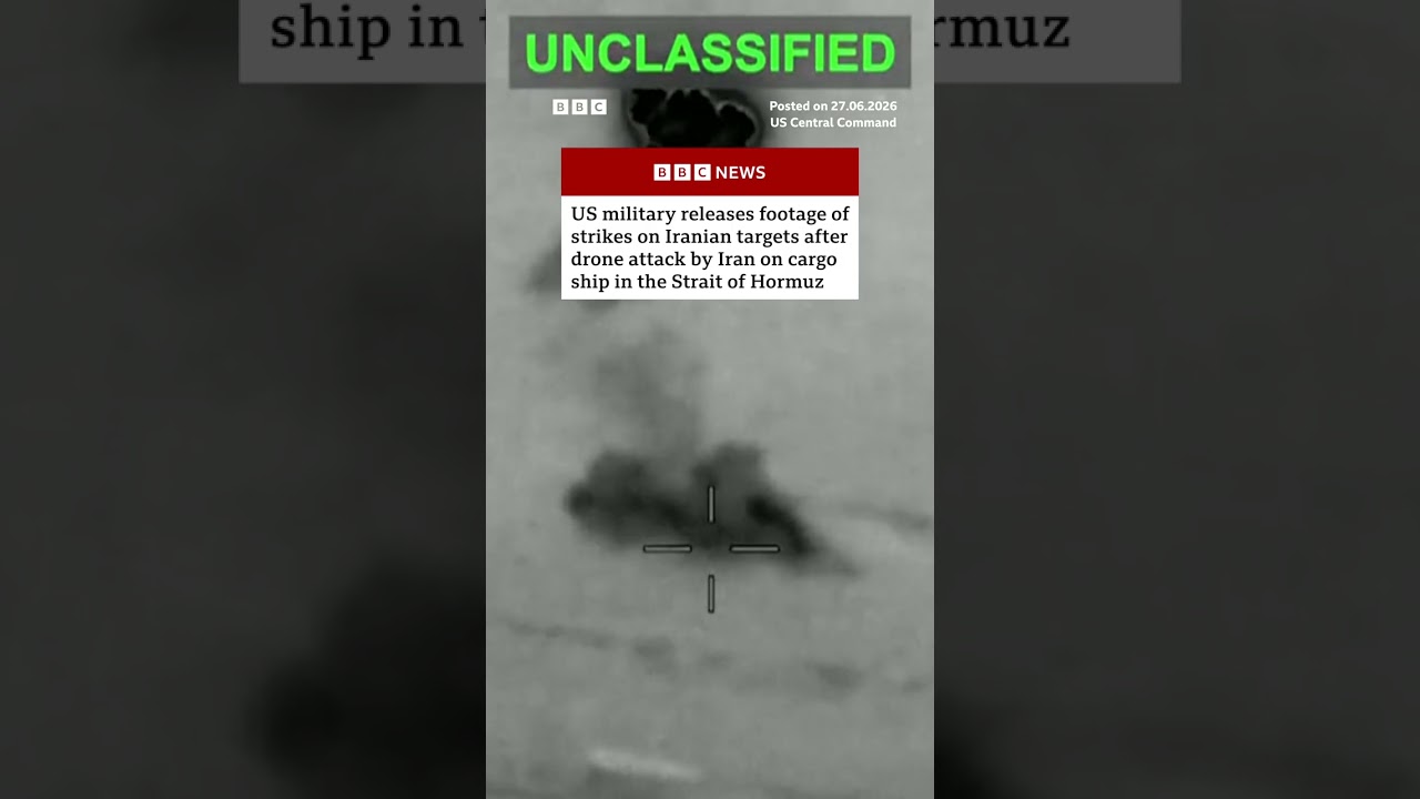 US strikes Iran after attack on cargo ship. #Iran #US #BBCNews
