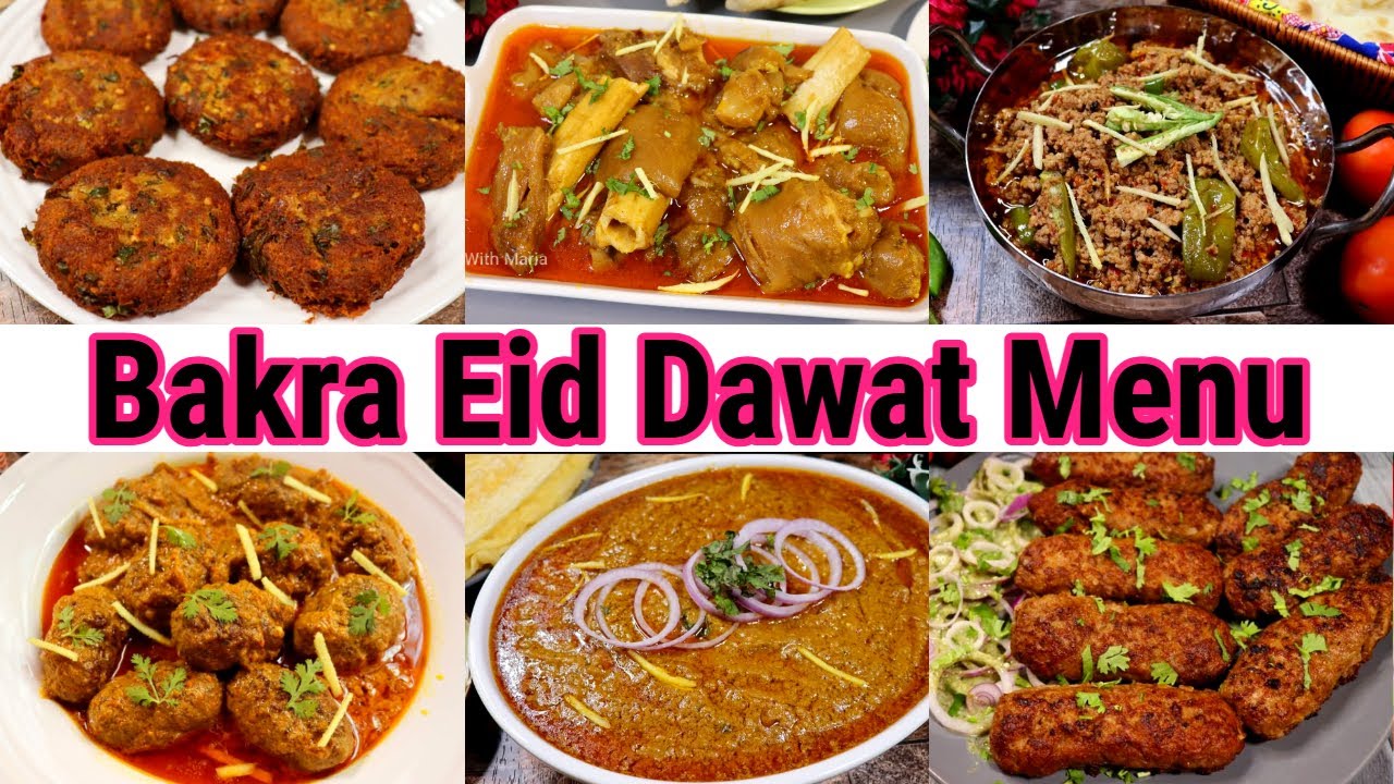 6 Bakra Eid Special Dawat Menu Recipes 2025 By Tasty Food With Maria