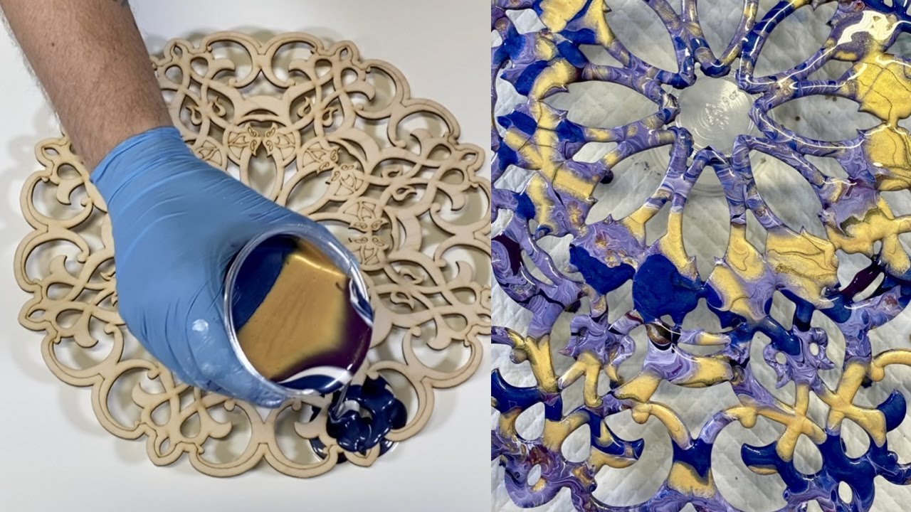 Mandala Pours WHO DID IT BETTER? Awesome acrylic pouring Relaxing & FUN - Masse Art Studio #35