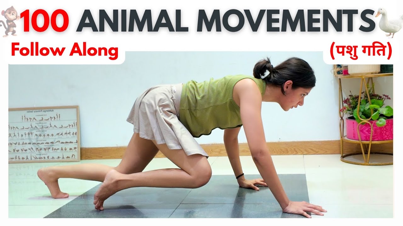 100 Animal Moves in 1 Go 🔥| Full Body Follow Along 
