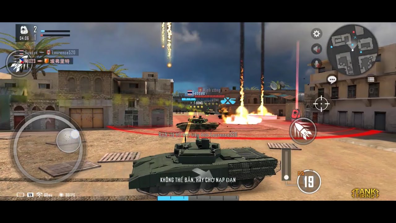 {Tank Firing}:Chiến thắng trong chế độ nhặt huy hiệu trước Minh Công#youtube #ArmataT-14# Leopard2AX