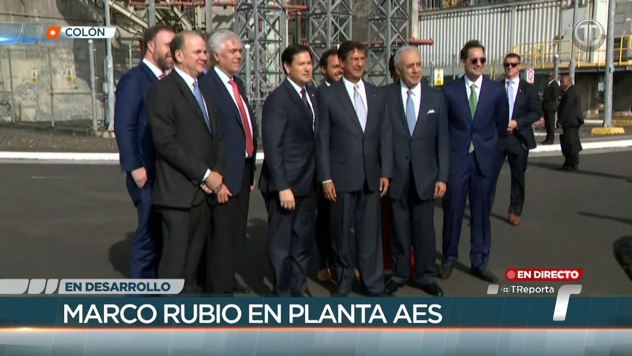 Secretario de Estado de EE. UU., Marco Rubio, visita planta el&eacute;ctrica AES