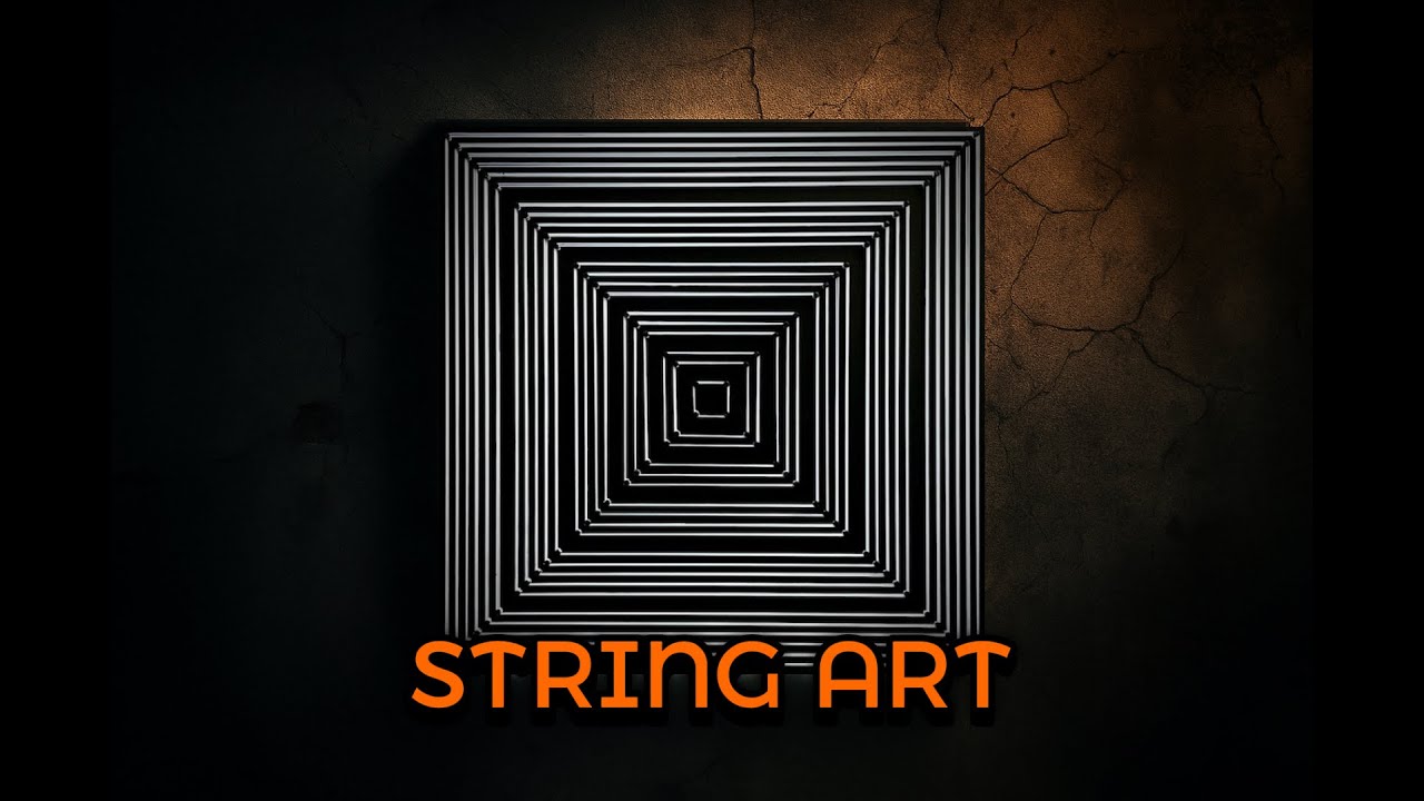 DIY String art/ Easy wall art tutorial