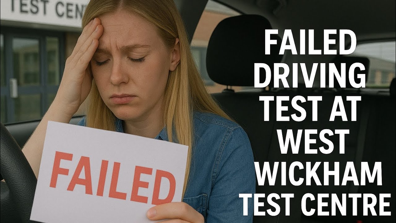 Провалил экзамен по вождению в экзаменационном центре West Wickham