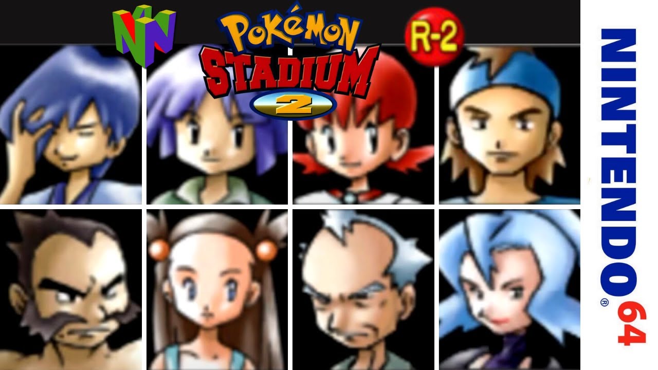 All Johto Gym Leaders Battles - Pokemon Stadium 2 - No Commentary (Nintendo 64, Round 2)