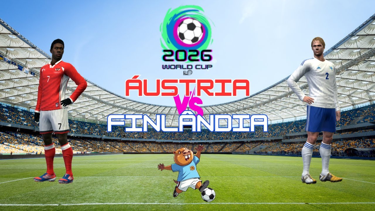 Áustria x Finlândia - Eliminatórias Copa 2026 - PES 2013 PC
