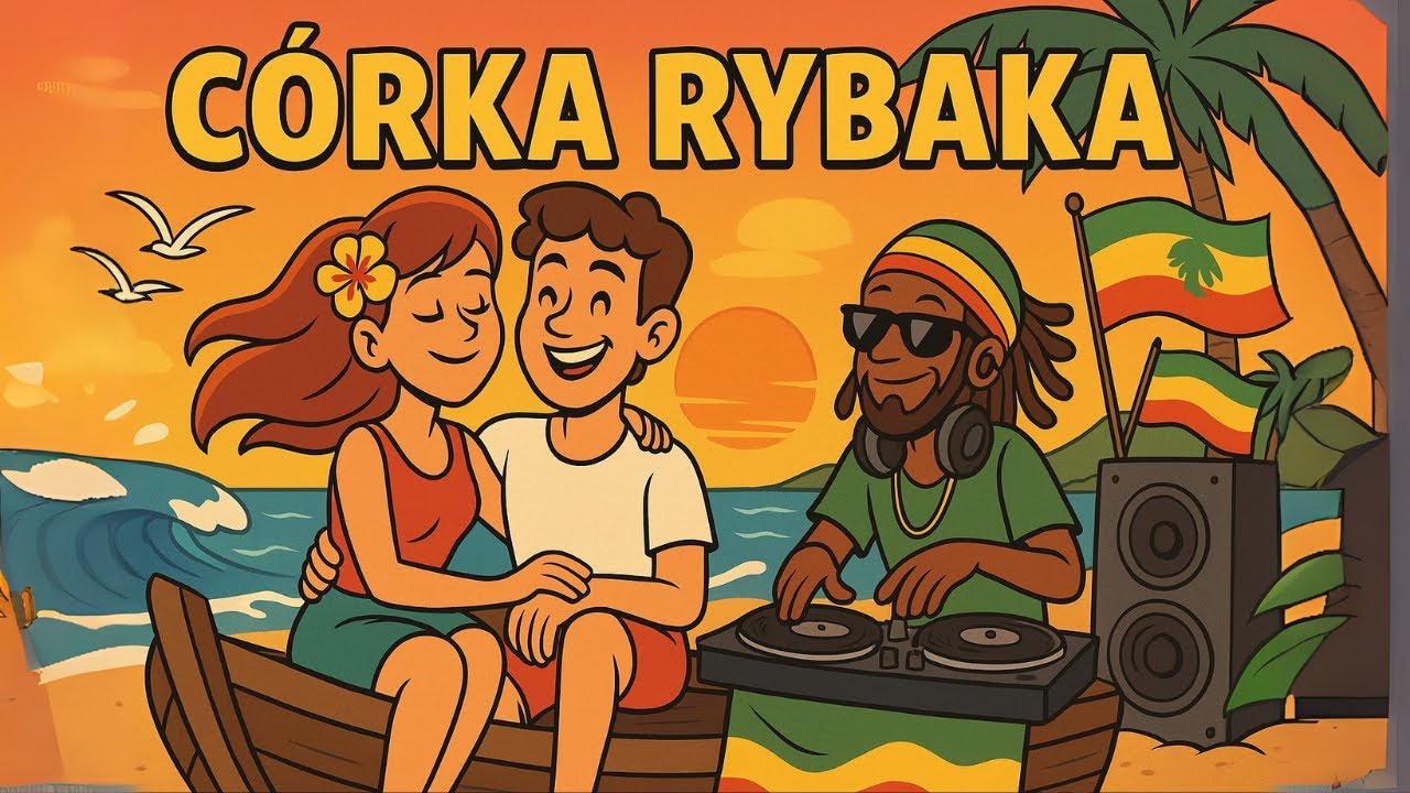 Córka Rybaka 🌊🎶 | Reggae Beach Party Remix 2025 | Kreskówkowy Klip Muzyczny