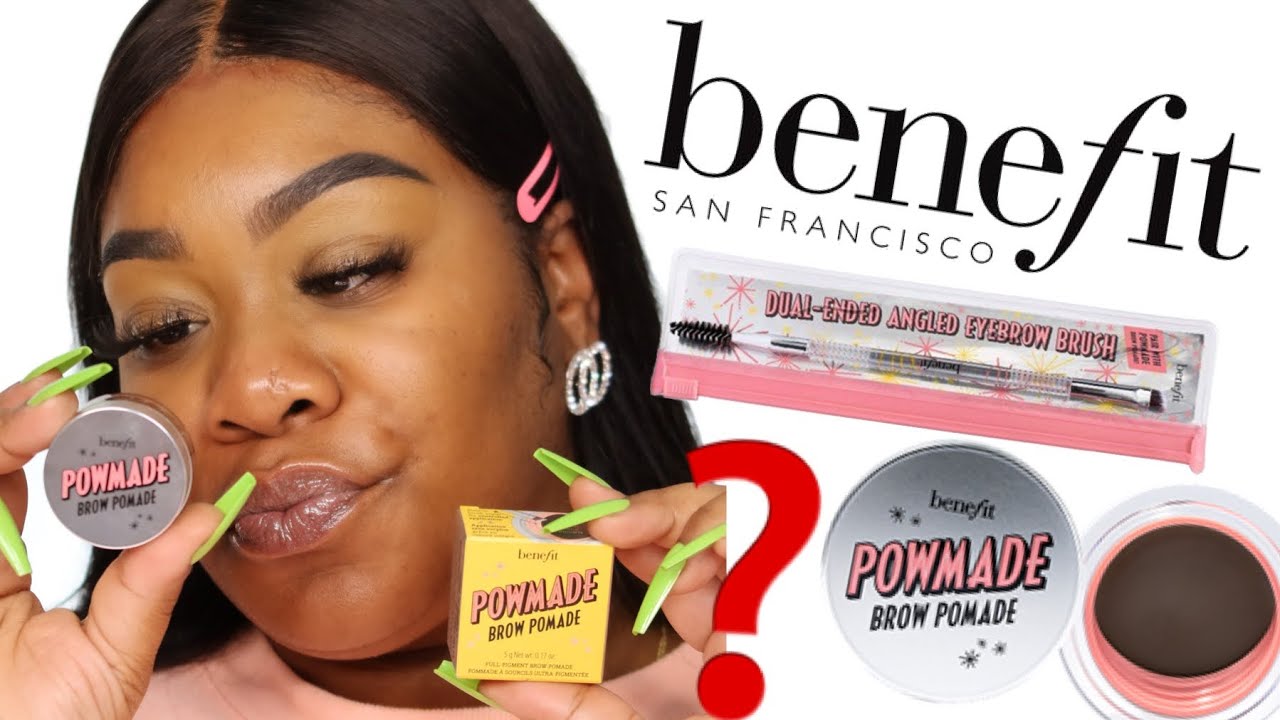 NEW!  BENEFIT cosmetics POWMADE  BROW POMADE Tutorial +Review  #benefitpowmade #BenefitCosmetics