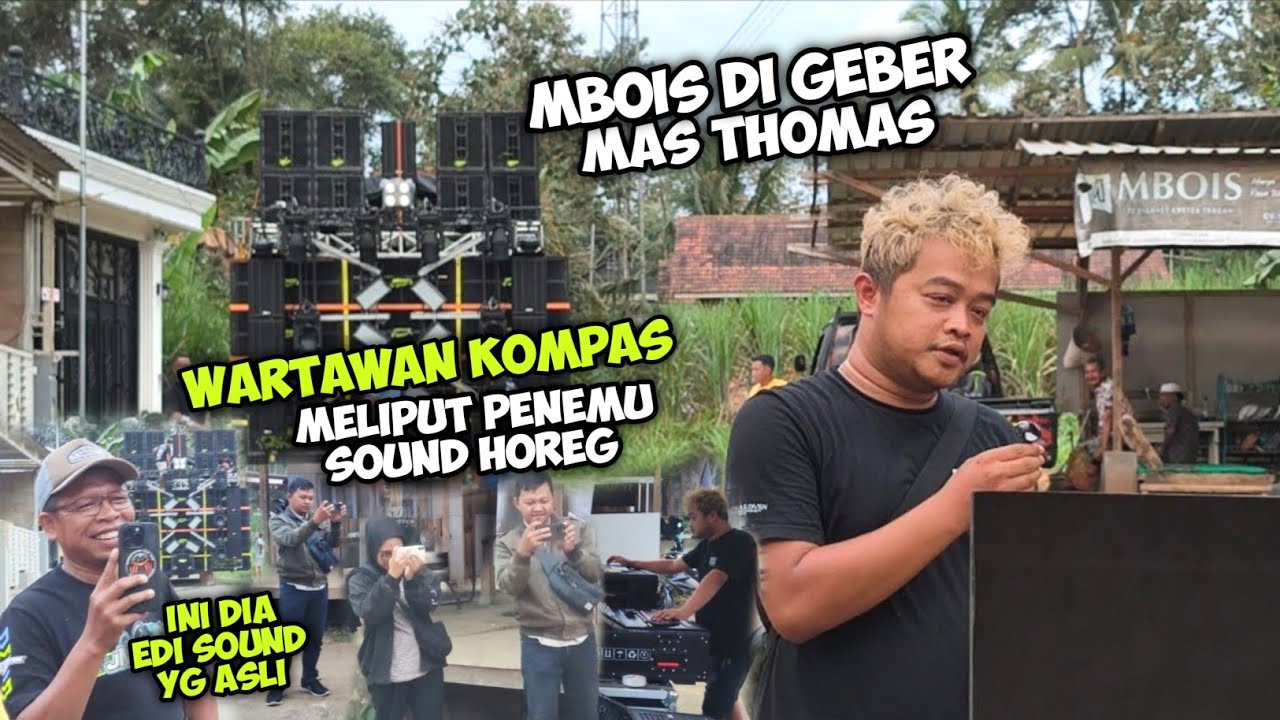 Akibat Viral Penemu Sound Horeg,,Memed Thomas Edi Sound Langsung Diserbu Wartawan