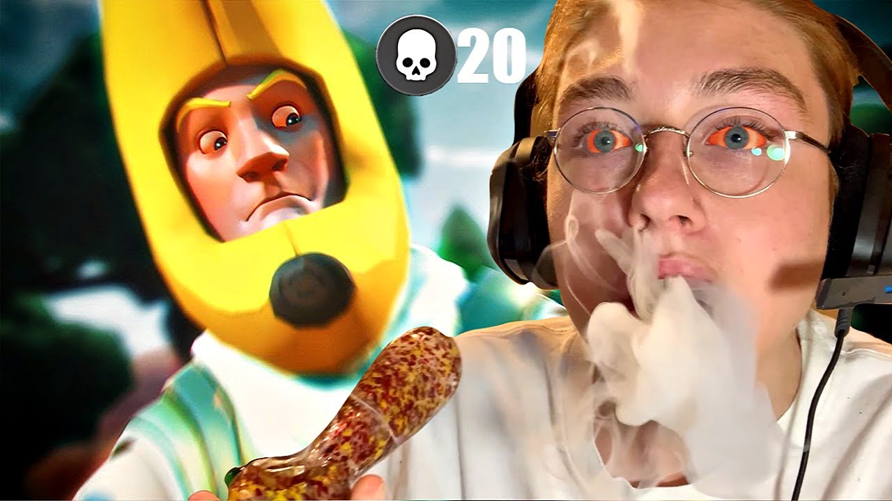 SMOKING WEED EVERY KILL in FORTNITE
