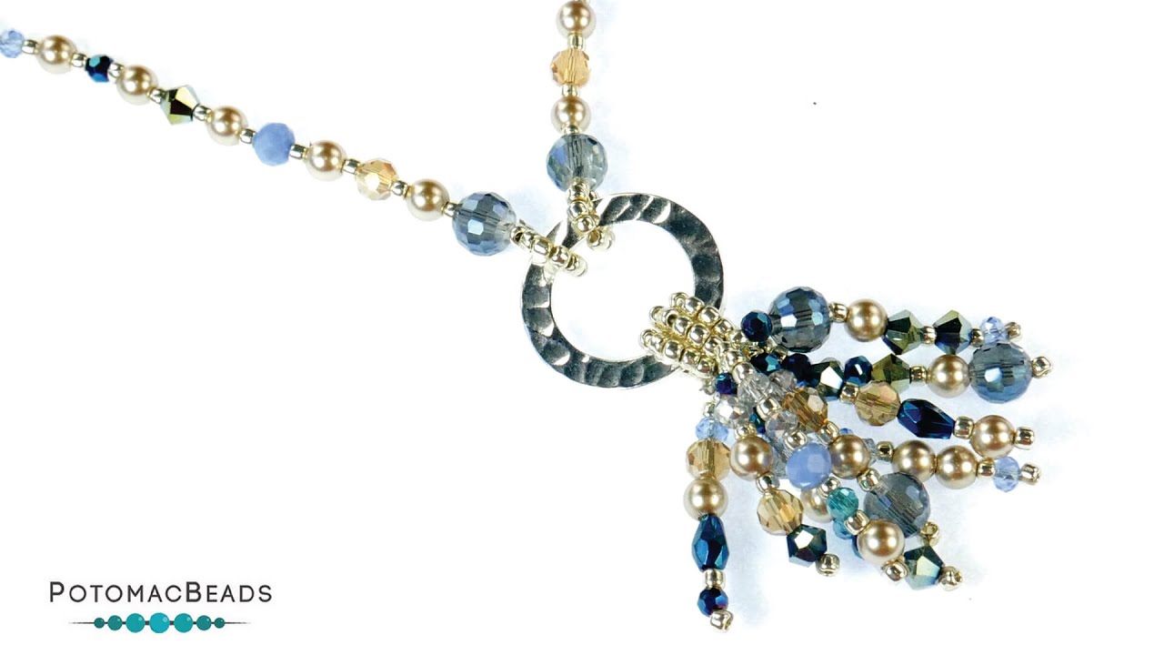 Fairytale Cluster Necklace - DIY Jewelry Making Tutorial by PotomacBeads