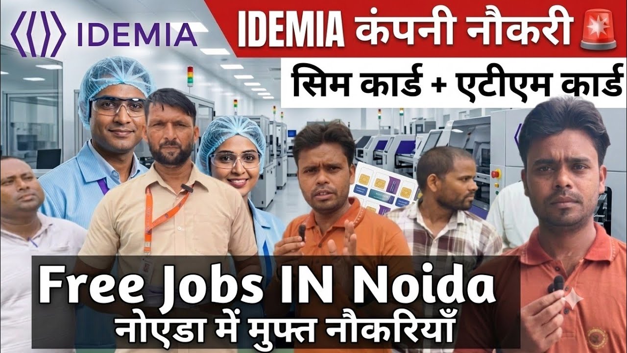 Hiring at IDEMIA Company in Noida 2026 🚨 | Direct Joining | 10th/12th/ITI/Diploma | Free Jobs in ...