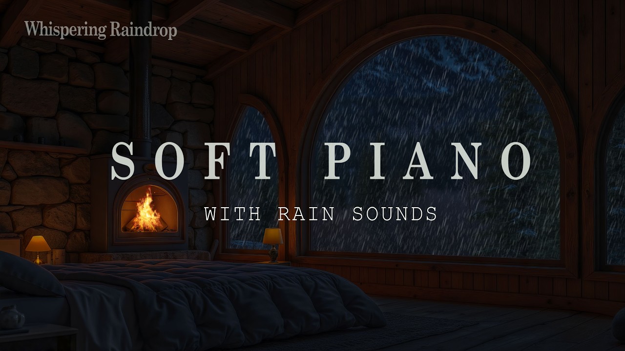 Calming Piano And Peaceful Rain Sounds 🌧️ Relieve Stress, Ease Insomnia, and Calm the Mind