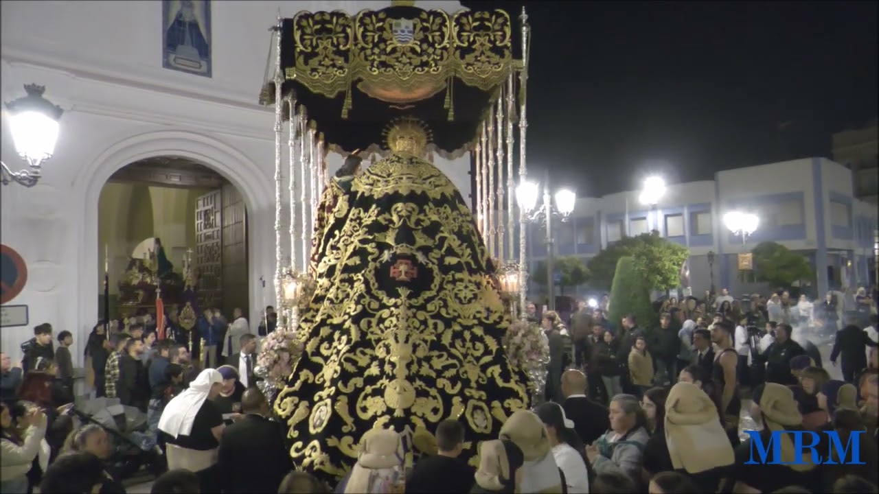 MARIA STMA  DE LAS MERCEDES Y SAN JUAN EVANGELISTA LA MADRUGA SEMANA SANTA ISLA CRISTINA 7 DE ABRIL