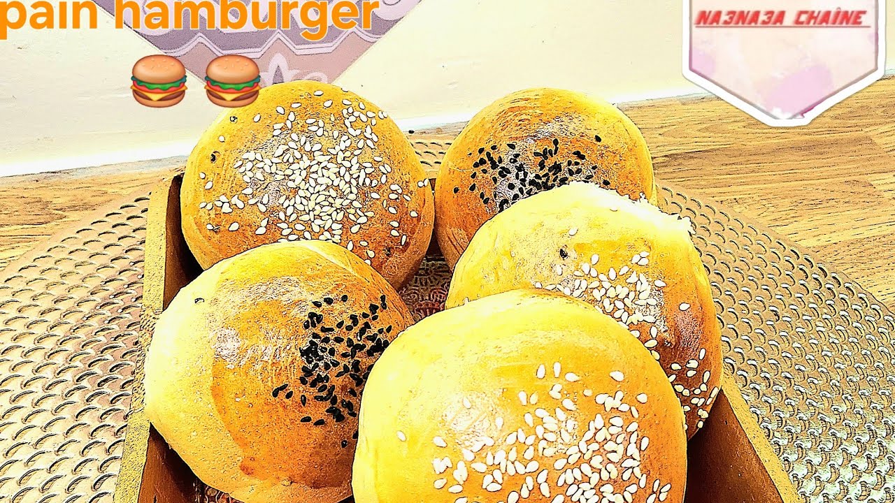 خبز الهمبرغر 🍔🍔(hamburger ) 🍔 🍔بطريقة ساهلة و ناجحة 100%من أول  مرة 