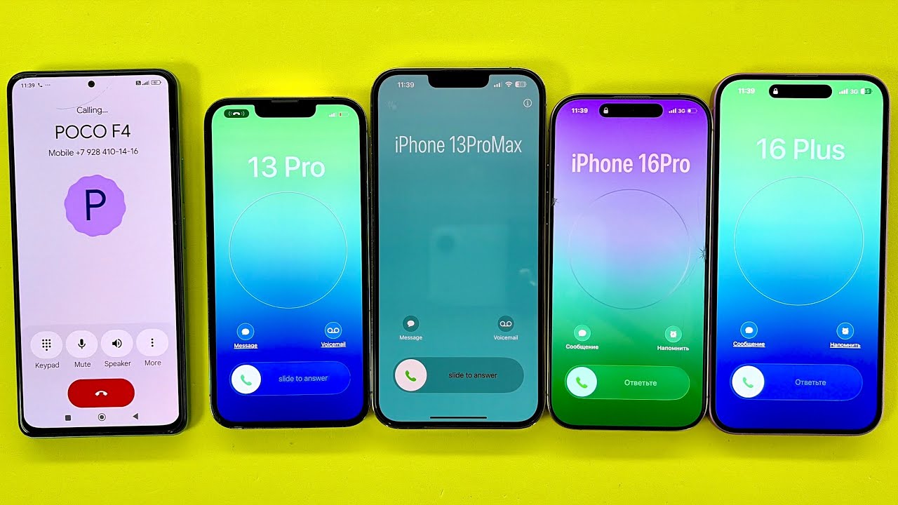 POCO F4 calling iPhone 13Pro/ iPhone 13ProMax/ iPhone 16Pro/ iPhone 16Plus Incoming Call 