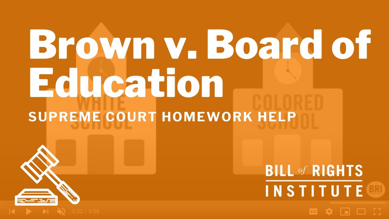 Brown v. Board of Education | BRI's Homework Help Series