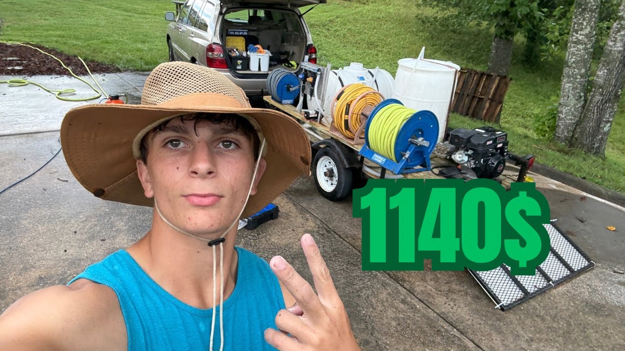 How We Clean Driveways Step By Step |1140$ Driveway Cleaning 