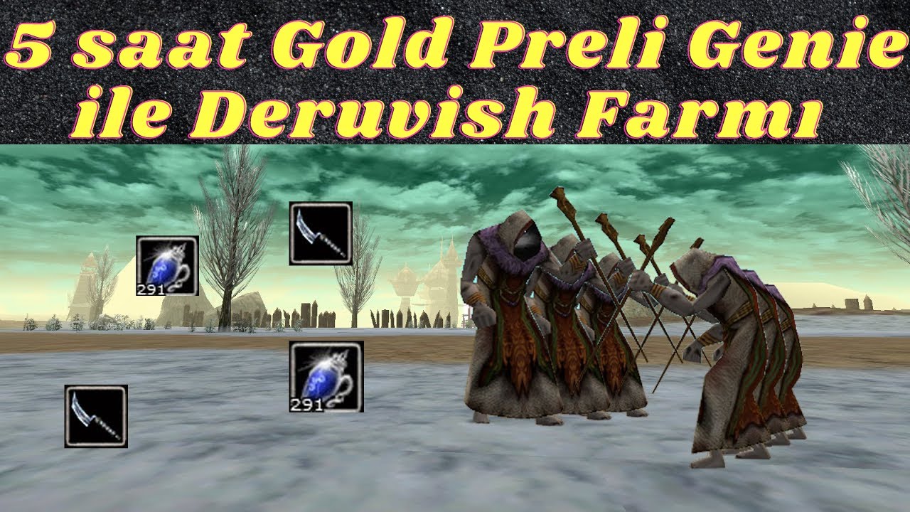 5 Saat Gold Preli Deruvish Farmı #knightonline #knightonlinefarm