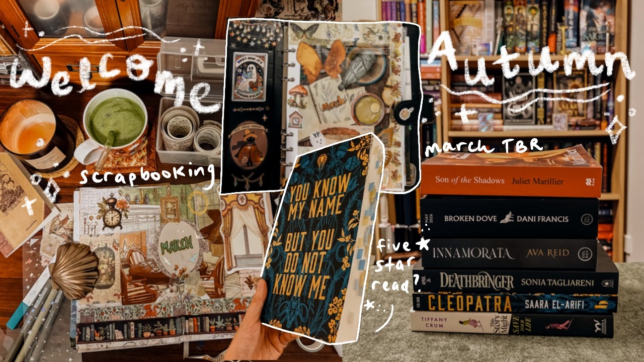 🍂 Привет, осень! 🕯️ Составляю список книг для чтения на март, а также много занимаюсь скрапбукинг...