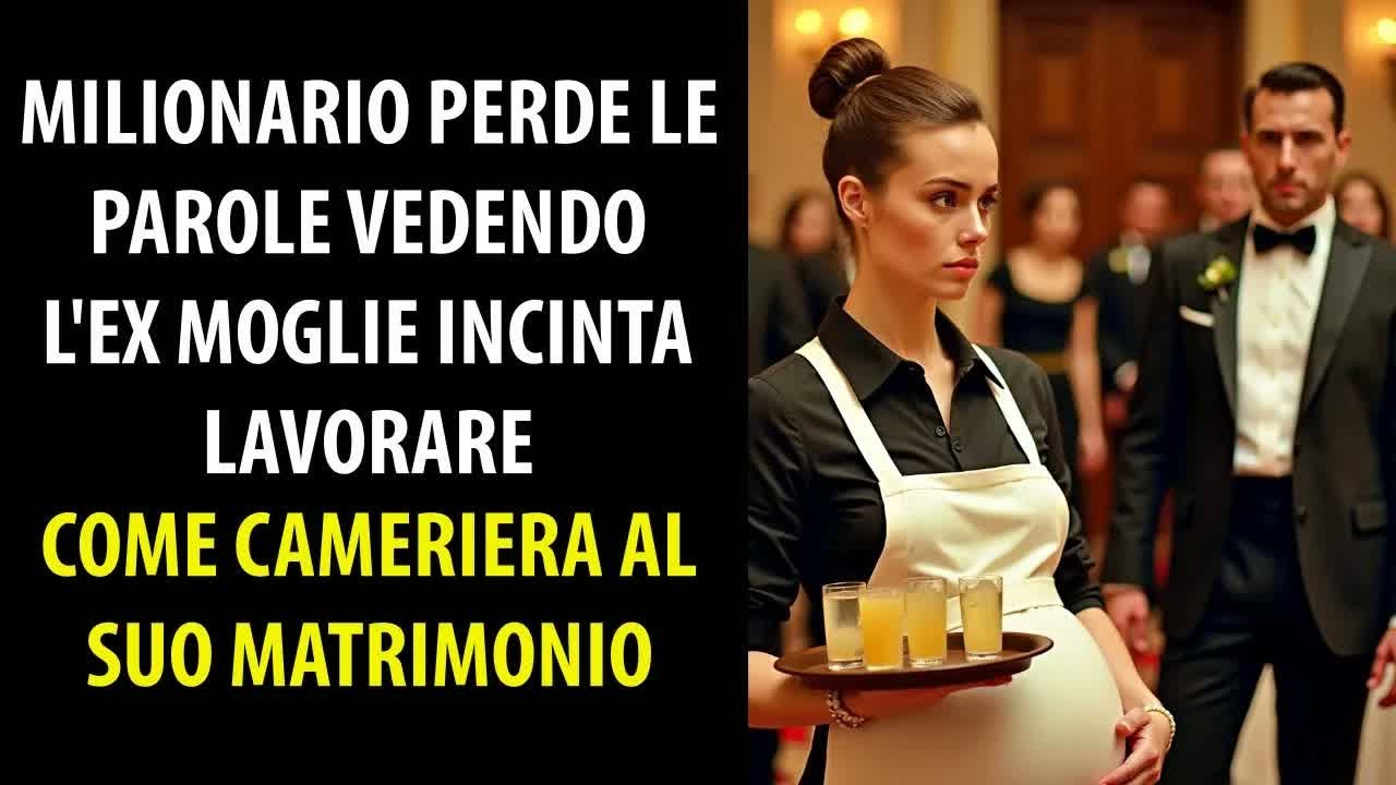 Miliardario Rimane Senza Parole Vedendo l’Ex Moglie Incinta Lavorare al Suo Matrimonio