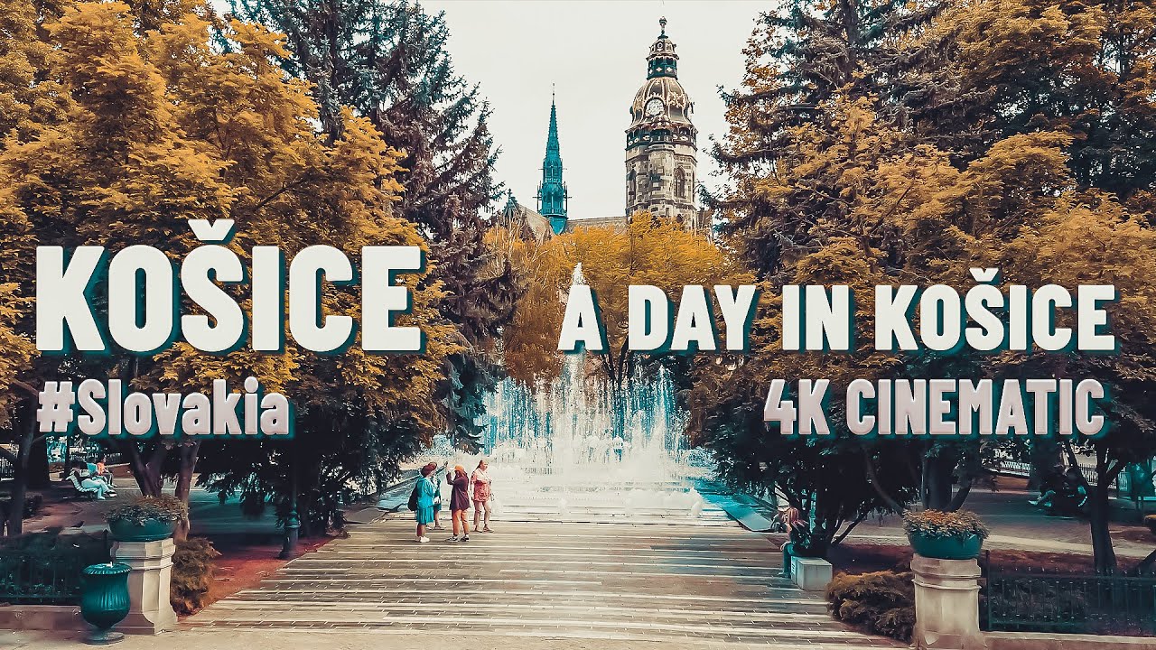 A day in Košice Slovakia 🇸🇰 - a walk through the city in the historic center in 4K