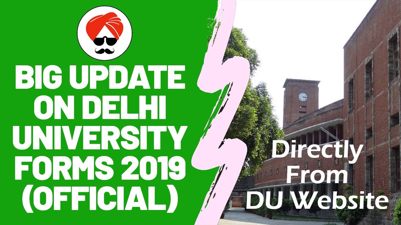 Big Update on DU Admission Forms 2019 | DU Chacha