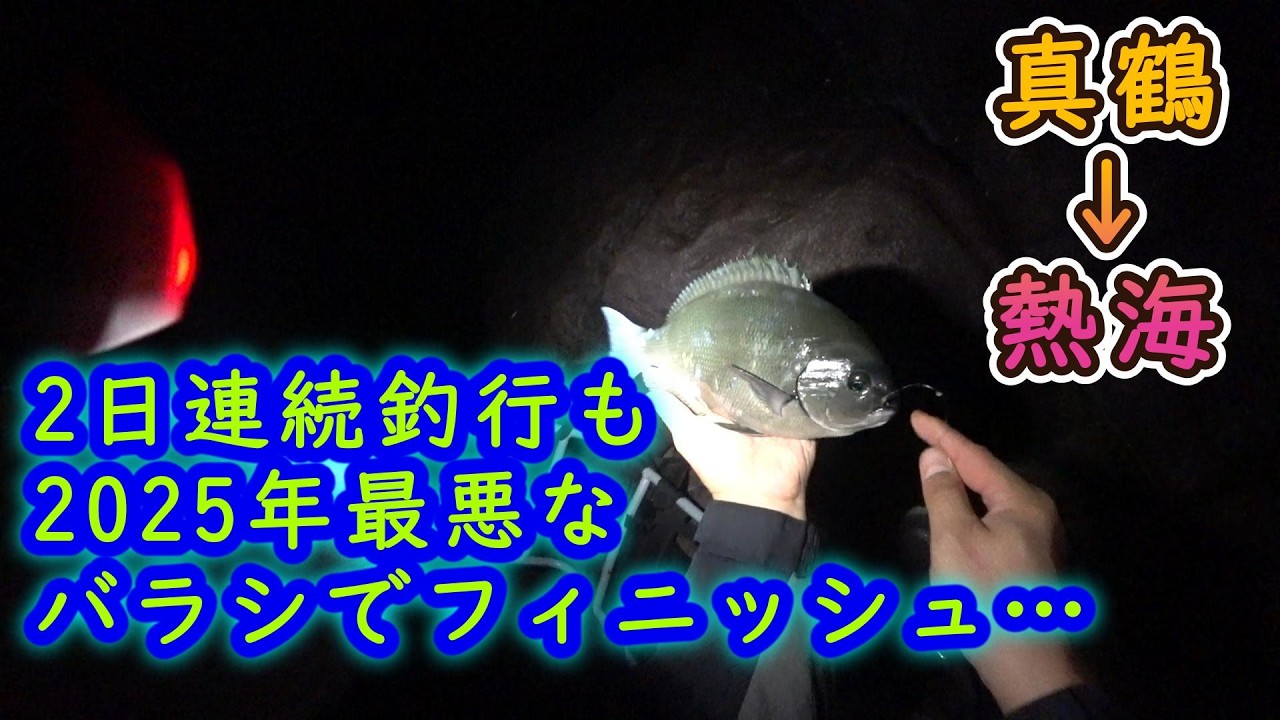 【真鶴】【熱海】場所は悪くないのになぁ…一応メジナ狙い【2025年11月上旬～中旬】