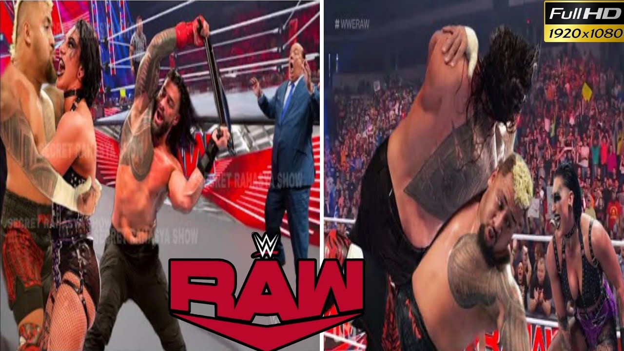 WWE Raw 24 April 2023 Highlights Roman Reigns Attacks Rhea Ripley For Loving Solo Sikoa