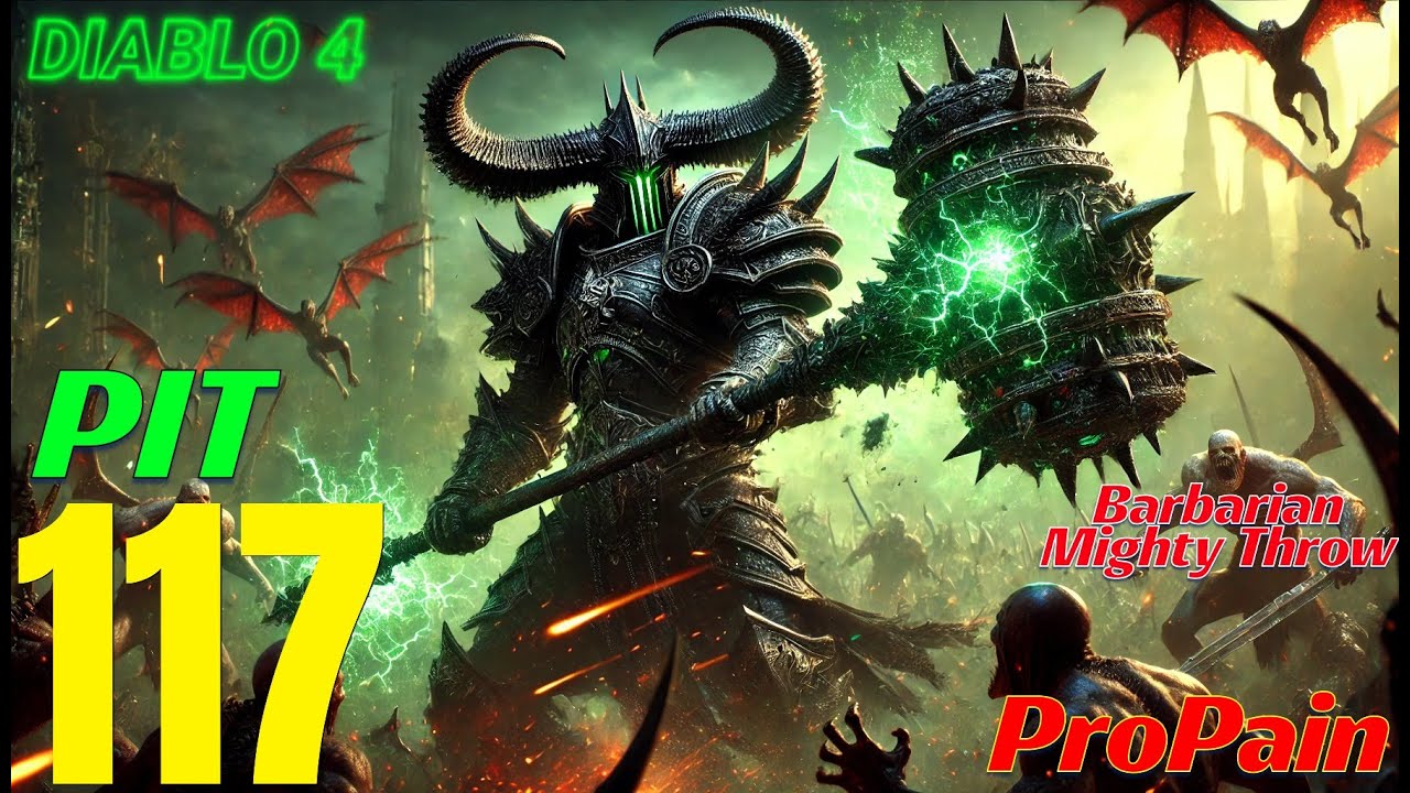 Diablo 4 Barbarian S9 Pit 117 14:57
