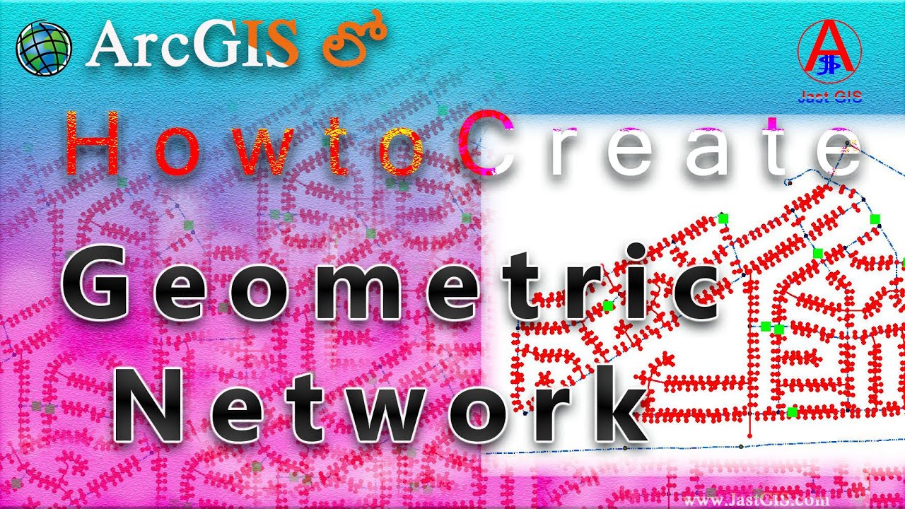 How to create a geometric network in ArcGIS|Creating geometric networks|Geometric Network|By JastGIS