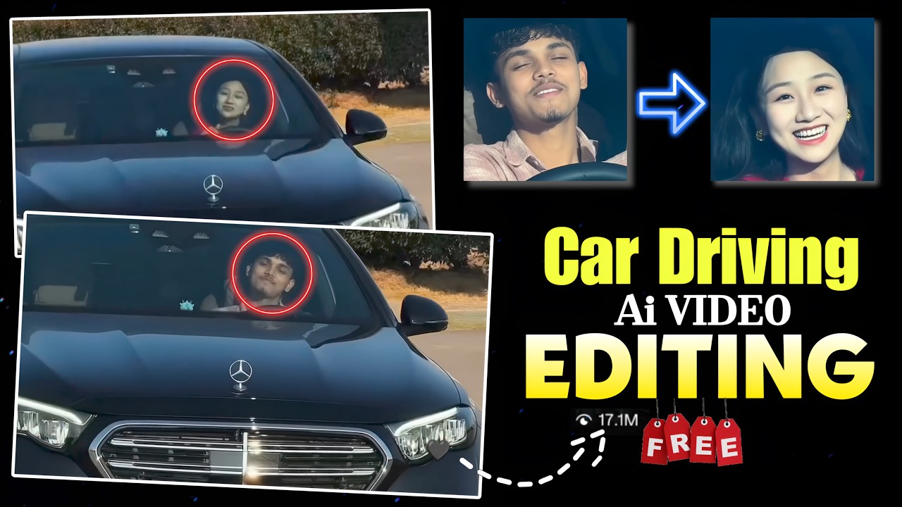 Instagram Trending Pata Chalega Song Reels Editing | Trending Car Driving AI Video Editing Prompt
