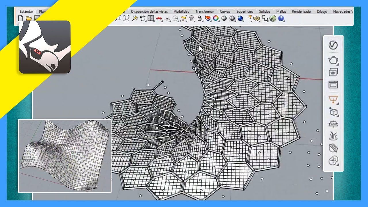 Cómo usar el plug-in Paneling Tools en Rhinoceros 3D