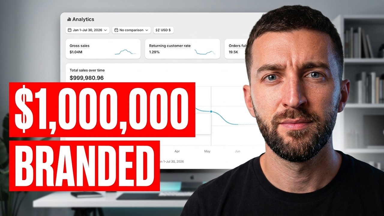 scaling a branded Shopify dropshipping store to $1million dollars - IT'S TOO EASY!