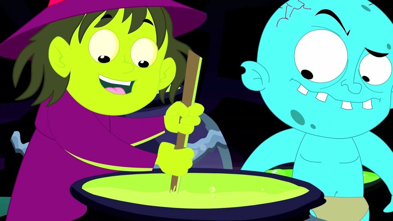 Hexen suppe Halloween reime Kinderlieder Vorschul Lieder Scary Songs Rhymes for Kids Witches Soup