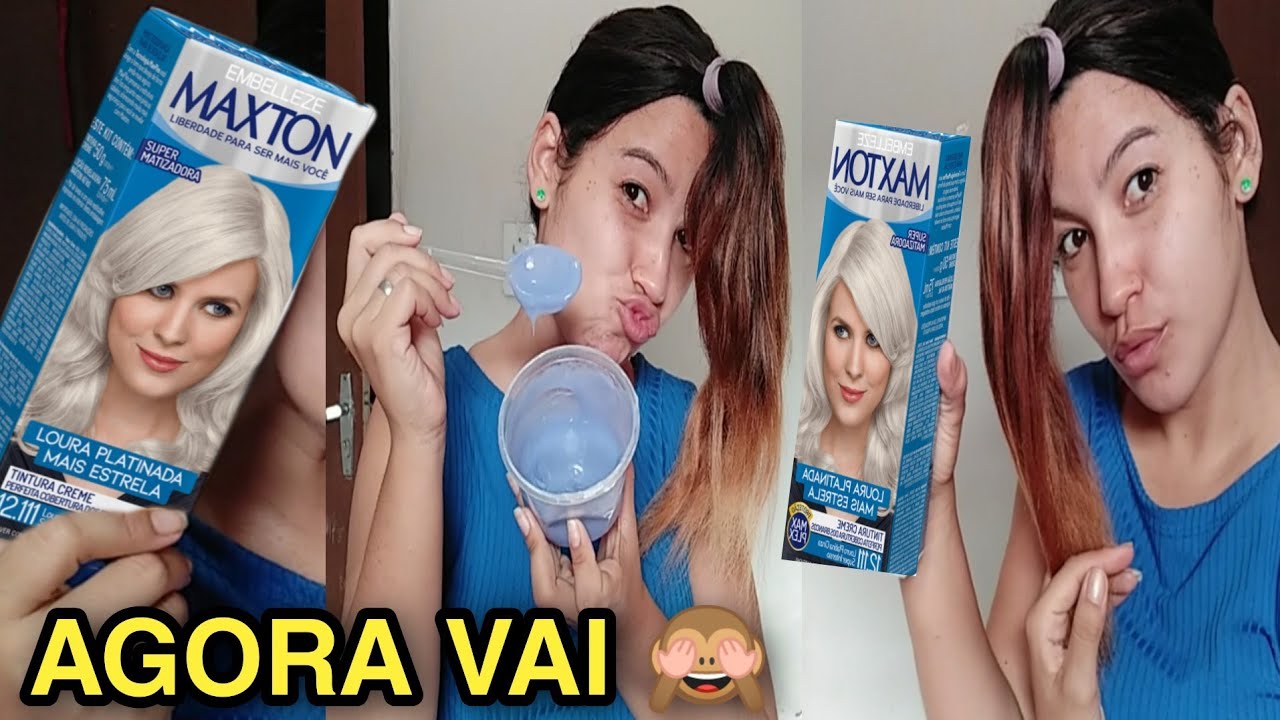 PASSEI A 12.111 MAXTON LOIRA PLATINADA MAIS BELA NO OMBRÉ HAIR / tirando o amarelado dos cabelos rap