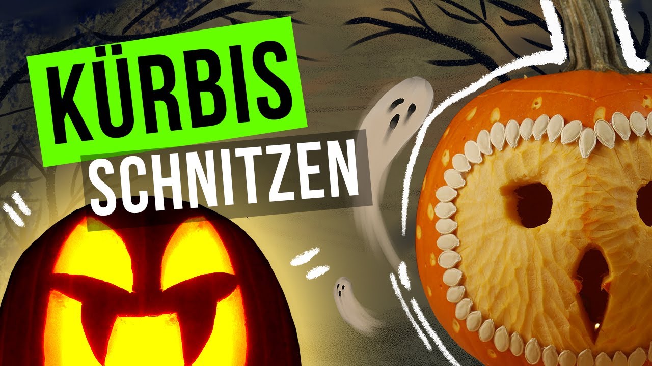 KÜRBIS schnitzen zu HALLOWEEN 🎃 | Schritt für Schritt selber machen