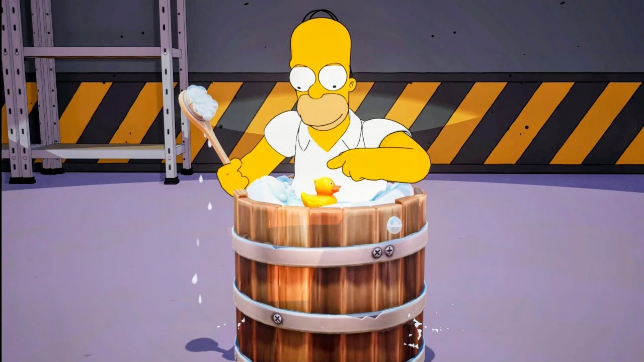 HOMER SIMPSON , SPRINGFIELD NUCLEAR POWER PLANT, WITCH MARGE... | THE SIMPSONS X FORTNITE SEASON 