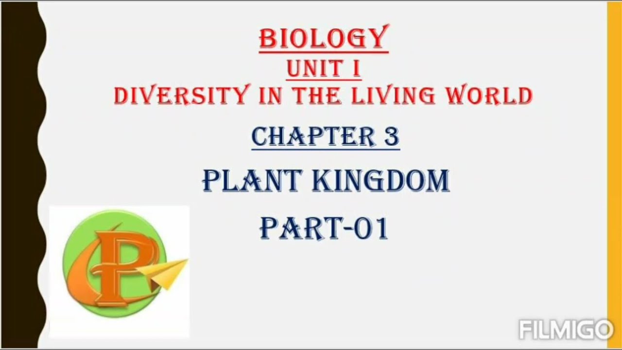Biology - Plant Kingdom Part I (Odia)