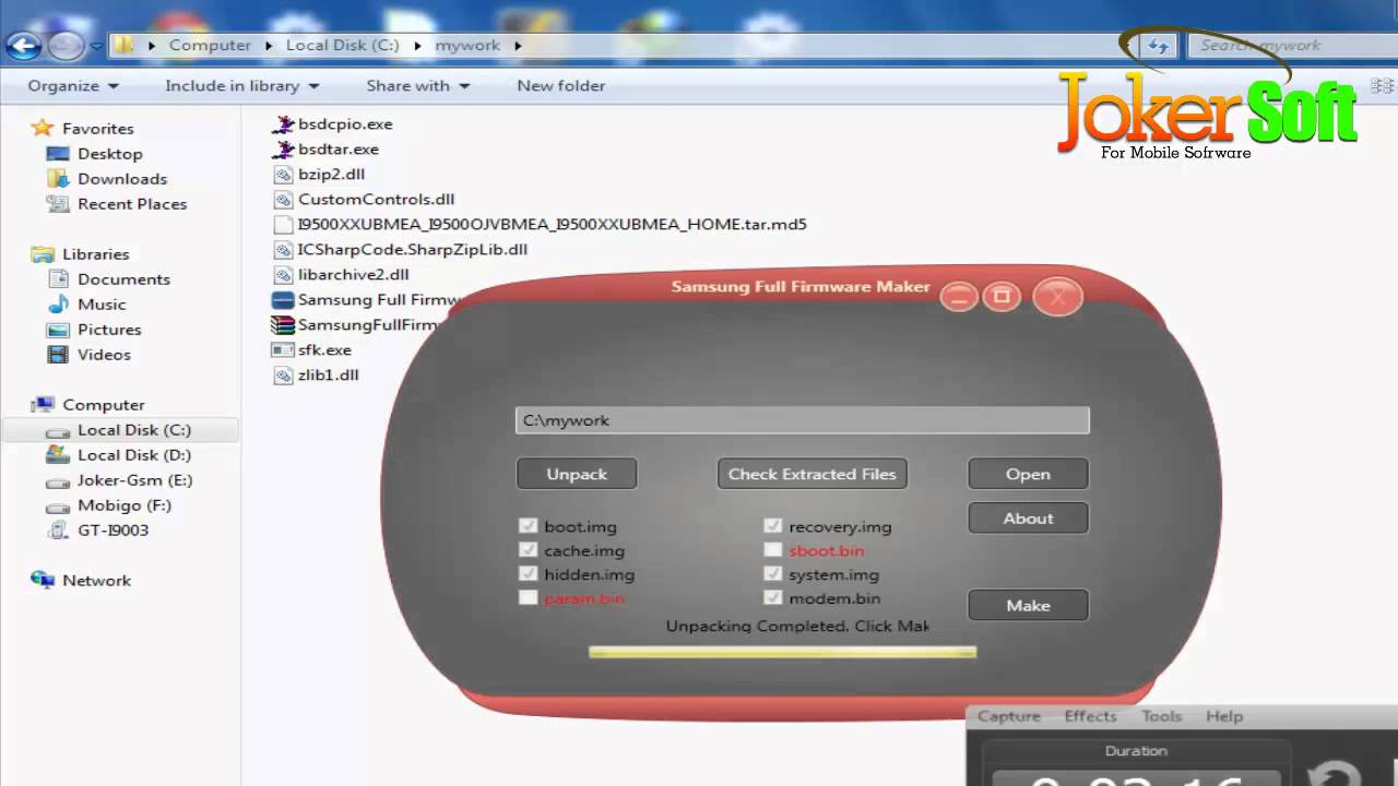 How to Make Samsung Full 4Files Firmware