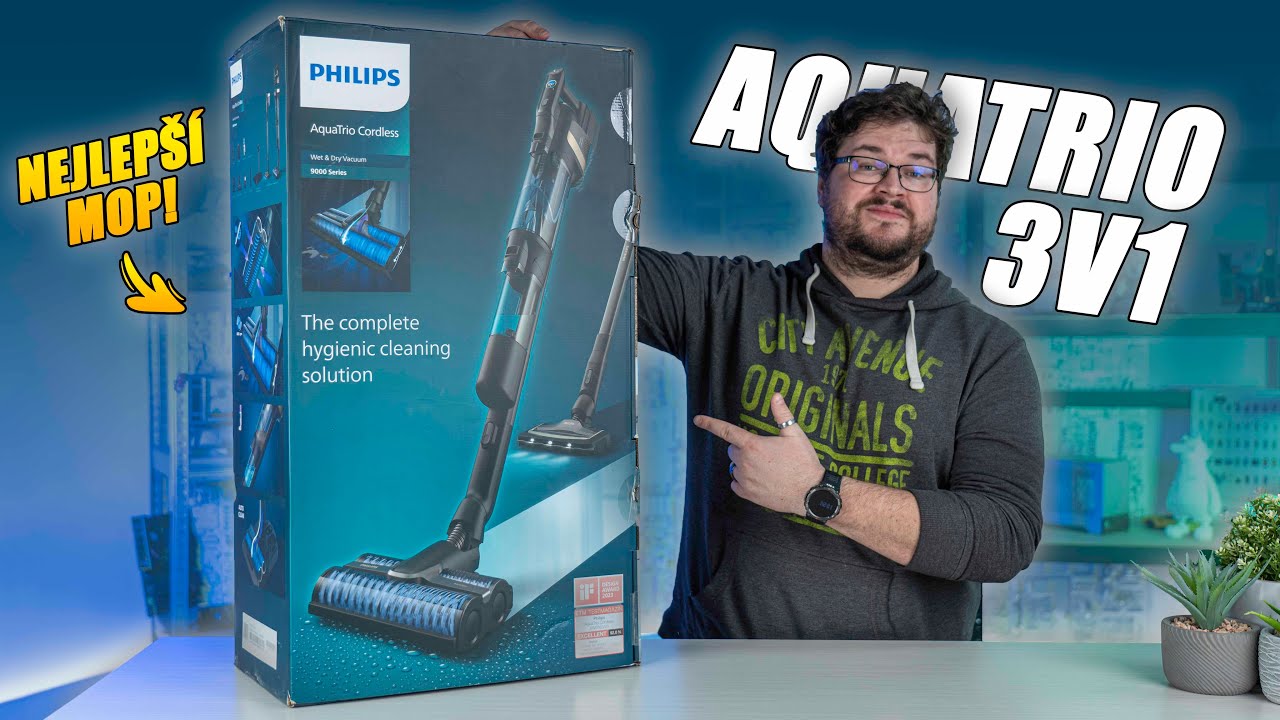 Geniální mop-o-vysavač, který vás dostane do kolen: Philips Series 9000 Aquatrio 3v1 (RECENZE)