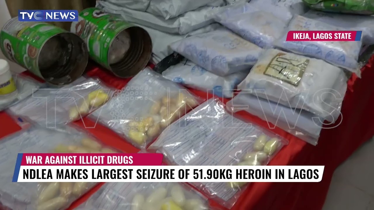 NDLEA Makes Largest Seizure Of 51.9 KG Heroin At Lagos Airport