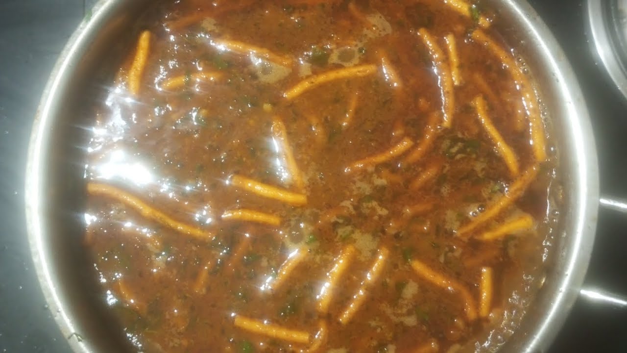 चविष्ट चवदार मराठी तडका शेव भाजी