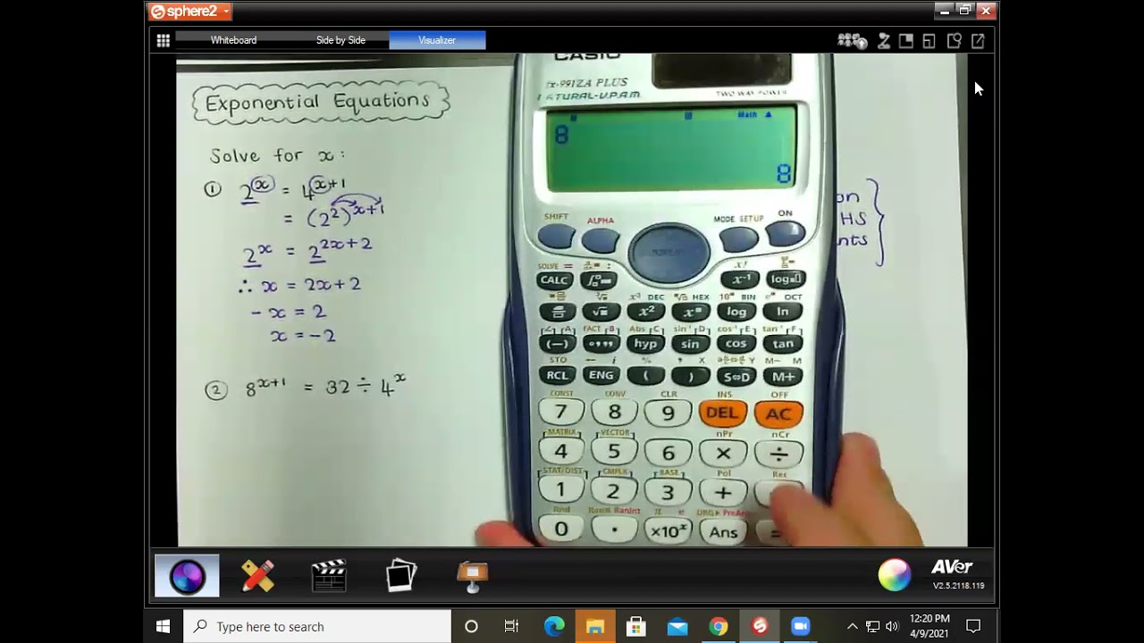 Grade 11 Exponential Equations